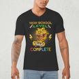 High School Level Complete Gamer Graduation Dinosaur 2021 Men's V-Neck T-Shirt