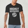 Highly Defensive Armadillo Shield Introvert Boundaries Men's V-Neck T-Shirt Highly Defensive Armadillo Shield Introvert Boundaries Men's V-Neck T-Shirt