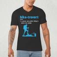 Hike-Trovert Hiking Humor Definition Introvert Men's V-Neck T-Shirt