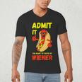 Hilarious Hot Dog Dad Joke Text Pun Dirty Joke -Barbecue Men's V-Neck T-Shirt Hilarious Hot Dog Dad Joke Text Pun Dirty Joke -Barbecue Men's V-Neck T-Shirt