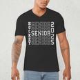 Hockey Senior Night Hockey Senior 2025 Graduation 38 Men's V-Neck T-Shirt