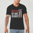 Hotter By One Degree Phd MBA College Graduation Men's V-Neck T-Shirt