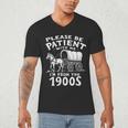 Humorous Wagon Plea Please Be Patient I'm From The 1900s Men's V-Neck T-Shirt