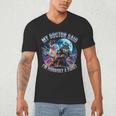 I'm A Beast Alpha Man Alpha Wolves Jokes Dad Papa Alpha Wolf Men's V-Neck T-Shirt