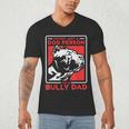 I'm A Bully Dad Dog Owner American Bully Men's V-Neck T-Shirt