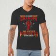 I'm Dad Grandpa Retired Firefighter Nothing Scares Me Men's V-Neck T-Shirt