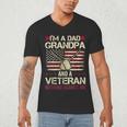 I'm a Dad Grandpa And a Veteran Nothing Scares Me Men's V-Neck T-Shirt