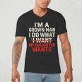 I'm a Grown Man I Do What My Daughter Wants Dad Men's V-Neck T-Shirt