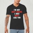 I'm Not Antisocial I Just Don't Like You Introvert Men's V-Neck T-Shirt I'm Not Antisocial I Just Don't Like You Introvert Men's V-Neck T-Shirt