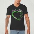 I'm A Simples Woman Loves Weed Coffee And Dog Dad Mom Men's V-Neck T-Shirt
