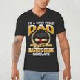 I'm A Super Proud Dad Of A 2025 Master's Degree Graduate Men's V-Neck T-Shirt