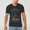 Introvert Alone Is Enough Social Battery Low Antisocial Men's V-Neck T-Shirt