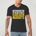 Introvert Antisocial Chicken Nugget Lover Foodie Men's V-Neck T-Shirt
