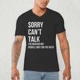 Introvert Can't Talk Reached People Limit For The Week Men's V-Neck T-Shirt