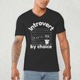 Introvert By Choice Introverted Men's V-Neck T-Shirt Introvert By Choice Introverted Men's V-Neck T-Shirt