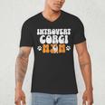 Introvert Corgi Mom Dog Pet Morca Works Dog For Men Women Men's V-Neck T-Shirt Introvert Corgi Mom Dog Pet Morca Works Dog For Men Women Men's V-Neck T-Shirt