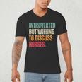 Introvert Cute Horse Lover Horse Riding Equestrian Men's V-Neck T-Shirt Introvert Cute Horse Lover Horse Riding Equestrian Men's V-Neck T-Shirt