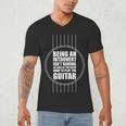 Introvert Guitarist Play Guitar Instrument Music Acoustic Men's V-Neck T-Shirt