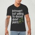 Introvert Humorous Plant Lover Gardening Men's V-Neck T-Shirt