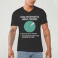 Introvert Introverted Person Awkward Introverts Dog Lover Men's V-Neck T-Shirt Introvert Introverted Person Awkward Introverts Dog Lover Men's V-Neck T-Shirt
