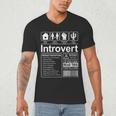 Introvert Label Antisocial Loner Socially Awkward Men's V-Neck T-Shirt Introvert Label Antisocial Loner Socially Awkward Men's V-Neck T-Shirt