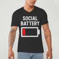 Introvert Low Social Battery Level Anti Social People Men's V-Neck T-Shirt Introvert Low Social Battery Level Anti Social People Men's V-Neck T-Shirt