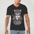 Introvert Panther And Coffee Lovers Men's V-Neck T-Shirt Introvert Panther And Coffee Lovers Men's V-Neck T-Shirt