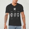 Introvert Relaxation Me Myself And Silence Skulls Men's V-Neck T-Shirt