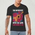 Introvert Singers Singing Sad Song Classical Music Lovers Men's V-Neck T-Shirt