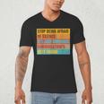 Introvert Stop Being Afraid Of Silence Just Awkward Men's V-Neck T-Shirt