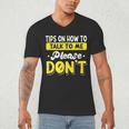 Introvert Tips On How To Talk To Me Please Don't Antisocial Men's V-Neck T-Shirt