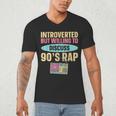 Introverted But Willing To Discuss 90's Rap Men's V-Neck T-Shirt Introverted But Willing To Discuss 90's Rap Men's V-Neck T-Shirt