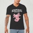 Introverted But Willing To Discuss Axolotl Salamander Men's V-Neck T-Shirt