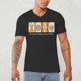 Introverted But Willing To Discuss Fall Vibes Autumn Pumpkin Men's V-Neck T-Shirt Introverted But Willing To Discuss Fall Vibes Autumn Pumpkin Men's V-Neck T-Shirt