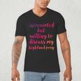 Introverted Willing To Discuss Highland Pony Introvert Men's V-Neck T-Shirt Introverted Willing To Discuss Highland Pony Introvert Men's V-Neck T-Shirt