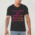 Introverted Willing To Discuss Pyrenean Mastiff Introvert Men's V-Neck T-Shirt Introverted Willing To Discuss Pyrenean Mastiff Introvert Men's V-Neck T-Shirt