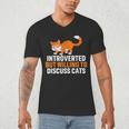Introverts Cat Lover Introvert Antisocial Cats Anti Social Men's V-Neck T-Shirt