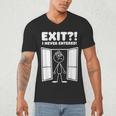 Irony Sarcasm Introvert Dry Humor Comic Cartoon Geek Nerd Men's V-Neck T-Shirt