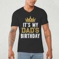 It's My Dad's Birthday Party Family Matching Small Men's V-Neck T-Shirt It's My Dad's Birthday Party Family Matching Small Men's V-Neck T-Shirt