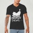 It's Way Too Peopley Outside Cute Cat Introvert Men's V-Neck T-Shirt It's Way Too Peopley Outside Cute Cat Introvert Men's V-Neck T-Shirt