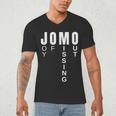JOMO Joy Of Missing Out Sarcastic Introvert Men's V-Neck T-Shirt JOMO Joy Of Missing Out Sarcastic Introvert Men's V-Neck T-Shirt