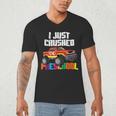 I Just Crushed Preschool Monster Truck Graduation Men's V-Neck T-Shirt