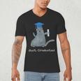 Just Graduated Cat With Graduation Cap And Diploma For Men Women Girls Kids Men's V-Neck T-Shirt