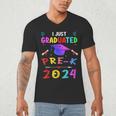I Just Graduated Pre k Graduation 2024 Pre-Kindergarten Men's V-Neck T-Shirt