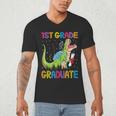 Kids 1st Grade Graduate Dinosaur Trex 1st Grade Graduation Men's V-Neck T-Shirt