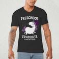 Kids Class Of 2018 Unicorn Preschool Graduation For Girls Men's V-Neck T-Shirt