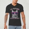Kids Cool Future Is Bright Kids Graduation Or Birthday Men's V-Neck T-Shirt