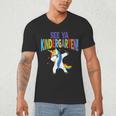 Kids Dabbing Unicorn Kindergarten Graduation See Ya Men's V-Neck T-Shirt