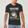 Kids Daycare Graduation Unicorn Last Day Of School Kids Men's V-Neck T-Shirt