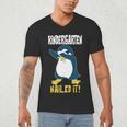 Kids Kindergarten Dabbing Penguin Nailed It Graduation Class 2021 Men's V-Neck T-Shirt
